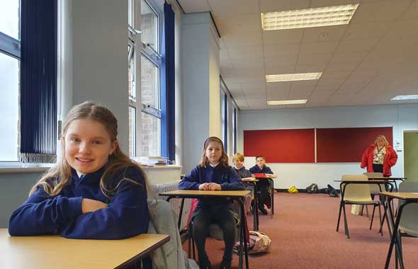 Stamford pupils back in the classroom